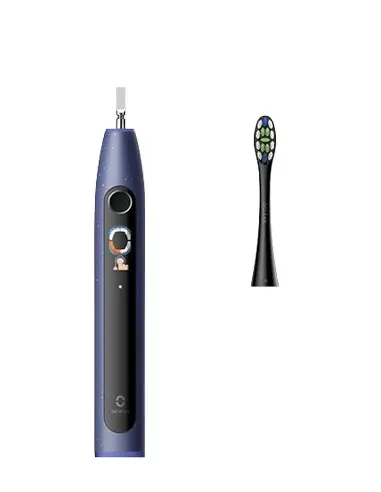 Oclean X Lite Adulto Spazzolino elettrico sonico Nero, Blu
