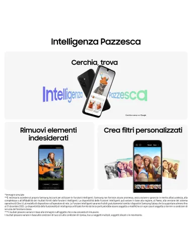 Samsung Galaxy A26 5G, Smartphone con Funzioni intelligenti, Display Super AMOLED 6.7”, 8GB RAM, 256GB, Batteria 5.000 mAh,