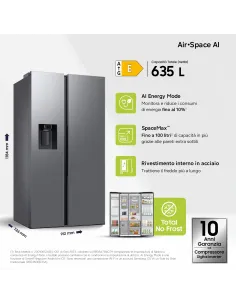 Samsung Frigorifero Side By Side 640L RS70F64KETEF 2