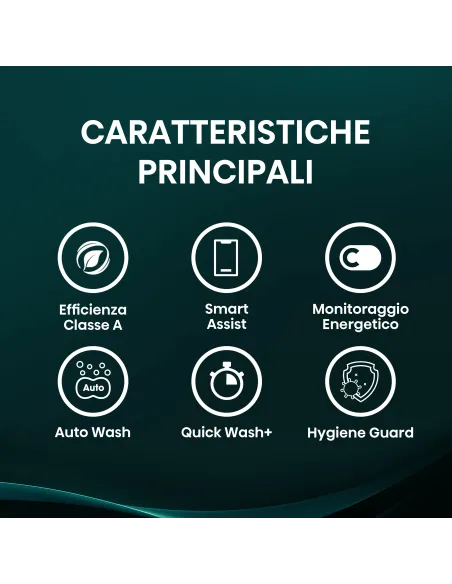 Hisense WD3S1043BW7 lavasciuga Libera installazione Caricamento frontale Bianco