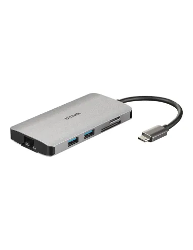 D-Link DUB-M810 replicatore di porte e docking station per laptop Cablato USB 3.2 Gen 1 (3.1 Gen 1) Type-C Alluminio