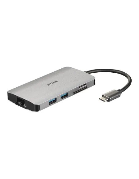 D-Link DUB-M810 replicatore di porte e docking station per laptop Cablato USB 3.2 Gen 1 (3.1 Gen 1) Type-C Alluminio