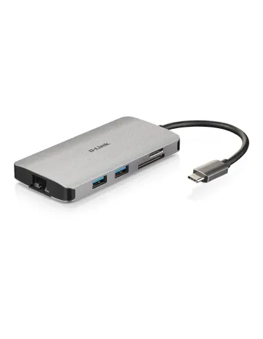 D-Link DUB-M810 replicatore di porte e docking station per laptop Cablato USB 3.2 Gen 1 (3.1 Gen 1) Type-C Alluminio