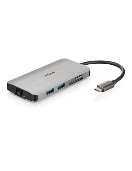 D-Link DUB-M810 replicatore di porte e docking station per laptop Cablato USB 3.2 Gen 1 (3.1 Gen 1) Type-C Alluminio