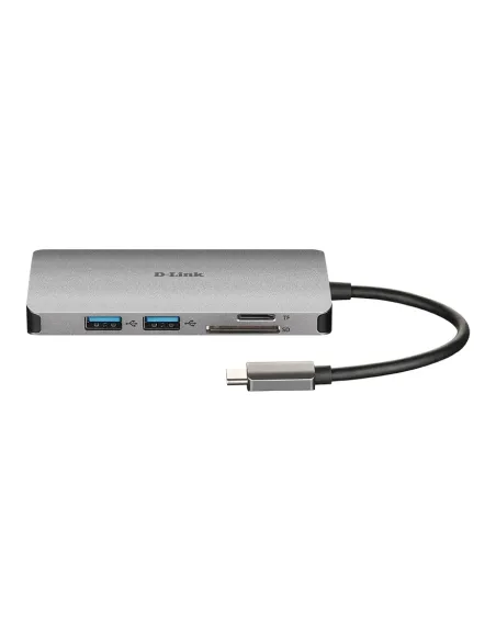 D-Link DUB-M810 replicatore di porte e docking station per laptop Cablato USB 3.2 Gen 1 (3.1 Gen 1) Type-C Alluminio