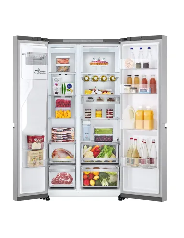 LG GSLVE91MBAB Frigorifero Side-by-Side, Classe B, 623L, Wi-Fi, Dispenser senza allaccio, Total No Frost, Metal Sorbet
