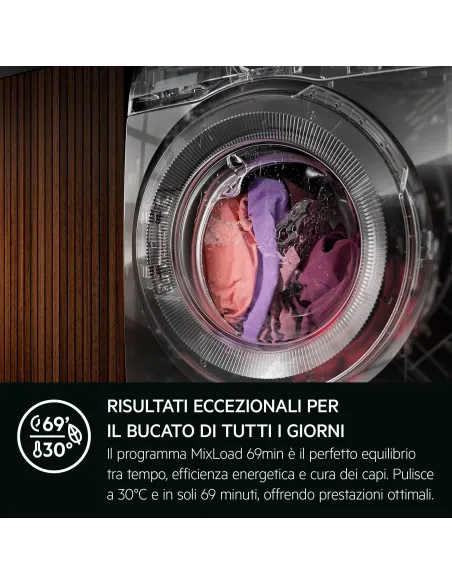 AEG Series 6000 LAVATRICE CARICA FRONTALE 9 KG CLASSE A 1400 GIRI LR6FG94 MADE IN EUROPE