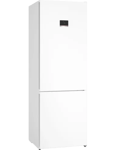 Bosch Serie 4 KGN497WDF Frigorifero Combinato da libera installazione 203 x 70 cm Bianco Classe D