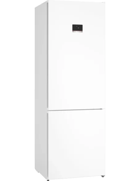 Bosch Serie 4 KGN497WDF Frigorifero Combinato da libera installazione 203 x 70 cm Bianco Classe D