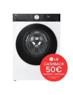 LG F4NX5009TKC Lavatrice smart 9kg | Serie X5 Classe A-40% | 1400 giri, Wi-Fi, 6 Motion Direct Drive, Allergy Care, Direct