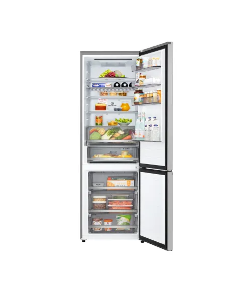LG GBBW322CPY Frigorifero combinato Fit & Max 70cm, Classe C, 465L, AI Fresh, Prime Silver