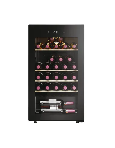 Haier Wine Bank 50 Serie 3 HWS34GGH1 Cantinetta vino con compressore Libera installazione Nero 34 bottiglia bottiglie