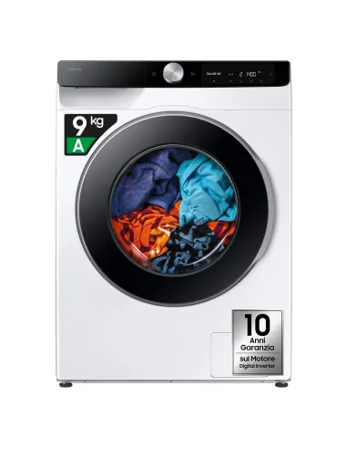 Samsung WW90DG6G94LKU3 lavatrice Caricamento frontale 9 kg 1400 Giri min Bianco