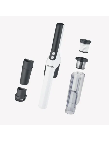 Severin HV 7140 aspirapolvere senza filo Nero, Bianco Senza sacchetto