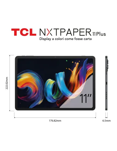 TCL NXTPAPER 11 Plus Mediatek 256 GB 29,2 cm (11.5") 8 GB Wi-Fi 5 (802.11ac) Android 15 Grigio