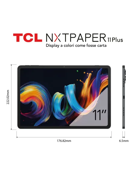 TCL NXTPAPER 11 Plus Mediatek 256 GB 29,2 cm (11.5") 8 GB Wi-Fi 5 (802.11ac) Android 15 Grigio