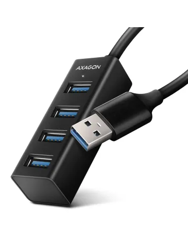 Axagon HUE-M1A hub di interfaccia USB 3.2 Gen 1 (3.1 Gen 1) Type-A 5000 Mbit s Nero