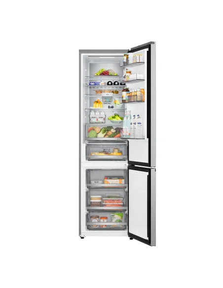 LG GBBS726AMB Frigorifero combinato Fit & Max 60cm, Classe A, 375L, AI Inverter, Metal Sorbet