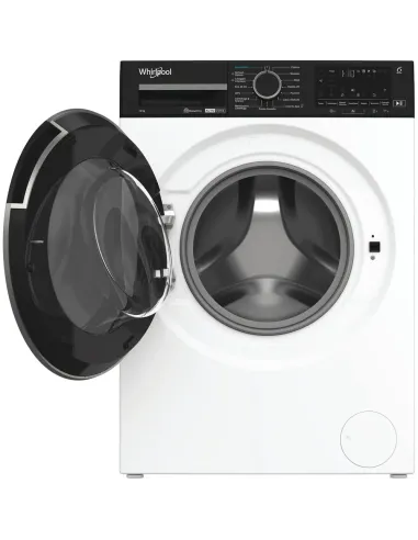 Whirlpool FRONT LOADER STD, Capacità 12kg, classe A -10%, bianco, Autodose, vapore, porta nera, Wi-Fi