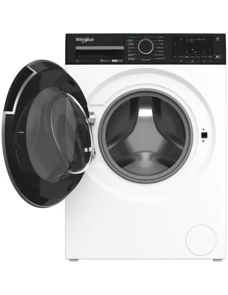 Whirlpool FRONT LOADER STD, Capacità 12kg, classe A -10%, bianco, Autodose, vapore, porta nera, Wi-Fi