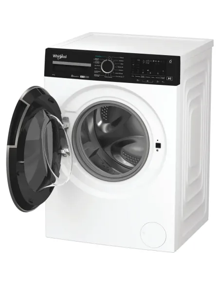 Whirlpool FRONT LOADER STD, Capacità 12kg, classe A -10%, bianco, Autodose, vapore, porta nera, Wi-Fi