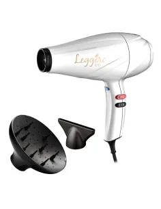 GA.MA Phon Leggero Ion tecnologia agli ioni, anti crespo, 2400 W, Motore AC a lunga durata Made in Italy, 6 combinazioni di