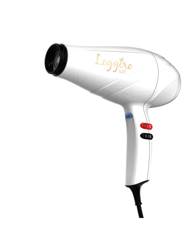 GA.MA Phon Leggero Ion tecnologia agli ioni, anti crespo, 2400 W, Motore AC a lunga durata Made in Italy, 6 combinazioni di