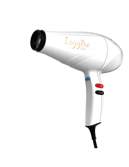 GA.MA Phon Leggero Ion tecnologia agli ioni, anti crespo, 2400 W, Motore AC a lunga durata Made in Italy, 6 combinazioni di