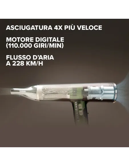 Bellissima Ceramisonic Asciugacapelli, Motore Digitale ad alta velocità, ultraleggero, con tecnologia Tecnologia Ion Ceramic