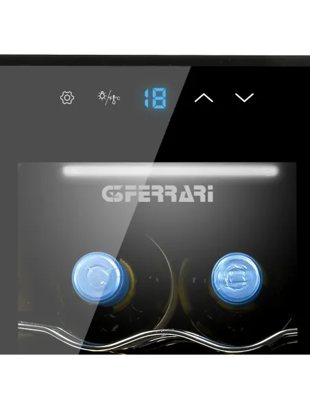 G3 Ferrari RISERVETTA 10 Cantinetta termoelettrica Libera installazione Nero 10 bottiglia bottiglie