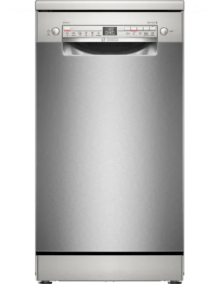 Bosch Serie 2 SPS2HKI58E Lavastoviglie SLIM da libera installazione 10 coperti Acciaio spazzolato anti-impronta Classe E