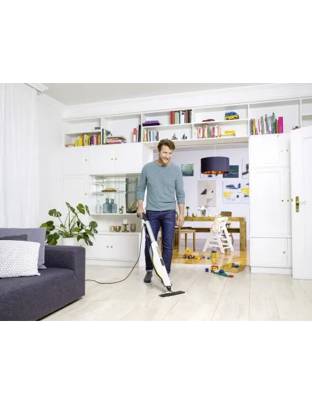 Kärcher SC 3 UPRIGHT Scopa a vapore 0,5 L 1600 W Nero, Bianco