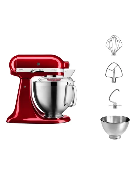 KitchenAid ARTISAN 5KSM185PS Sbattitore con base 300 W Rosso
