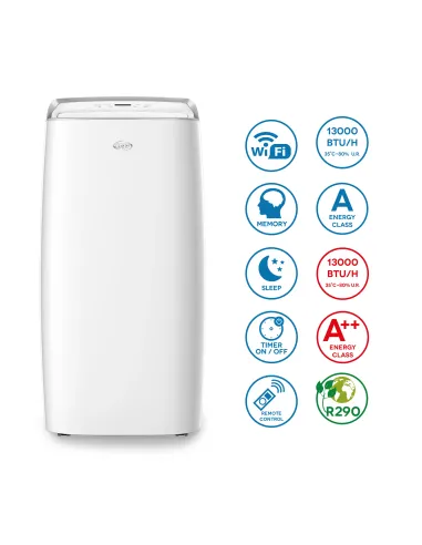 Argoclima Milo Plus condizionatore portatile 65 dB Bianco