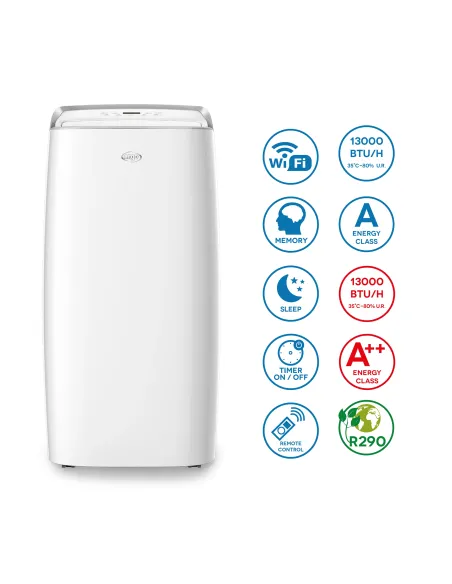 Argoclima Milo Plus condizionatore portatile 65 dB Bianco