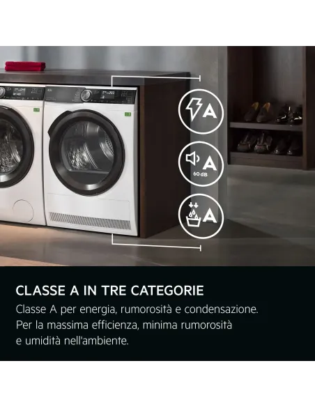 AEG 9000X Series ASCIUGATRICE 8 KG CLASSE A TR9HH8AY MADE IN EUROPE
