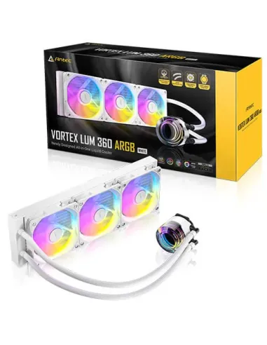 Antec Vortex Lum 360 White ARGB Processore Kit di raffreddamento a liquido 12 cm Bianco