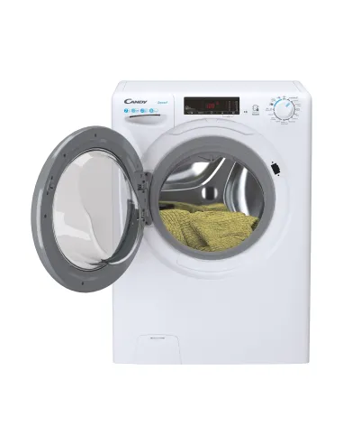 Candy Smart , Lavatrice Slim 7 KG, Classe C, 1200 giri, Bianco, Vapore, Wi-Fi, CSS4127TWR3 1-11