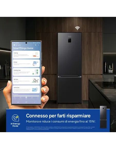 Samsung RB38C776CB1 Libera installazione 390 L Grafite, Acciaio inox