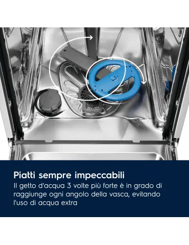 Electrolux LAVASTOVIGLIE INCASSO 60 CM - INT. TOTALE 14 COPERTI CLASSE B 42 dBA EES68525L MADE IN ITALY