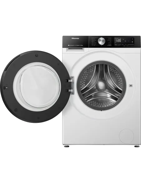 Hisense WD3S8043BW3 lavasciuga Libera installazione Caricamento frontale Bianco