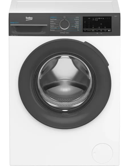 Beko b300 BMWEU8147DA Lavatrice 8kg, classe A-10%, 1400giri, linea estetica NX, motore inverter, Display Touch, colore Bianco,