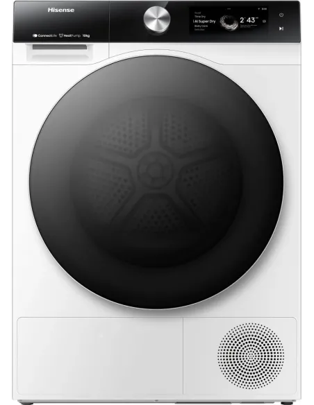 Hisense asciugatrice DH7S107BW 10 Kg Classe A+++ Ai super dry Porta reversibile WiFi
