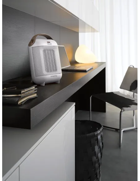 De’Longhi Capsule HFX30C18.IW Interno Marrone, Bianco 1800 W Riscaldatore ambiente elettrico con ventilatore