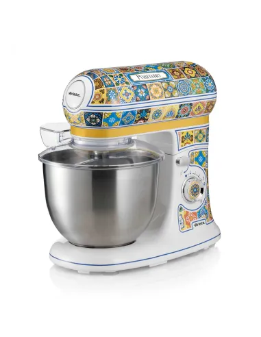 Ariete 1588 Impastatrice Positano, Planetaria, 7 velocità, 2400 Watt, 5,5 litri, Tazza Acciaio Inox