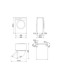 Smeg LBW40CIT lavatrice Caricamento frontale 4 kg 1000 Giri min Bianco 2