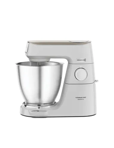 Kenwood Titanium Chef Baker XL Lite - Impastatrice planetaria, 3 ganci e fruste,1200W, 7L, Bianco (KVL65.001WH)