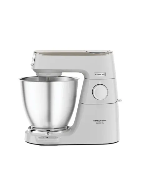 Kenwood Titanium Chef Baker XL Lite - Impastatrice planetaria, 3 ganci e fruste,1200W, 7L, Bianco (KVL65.001WH)