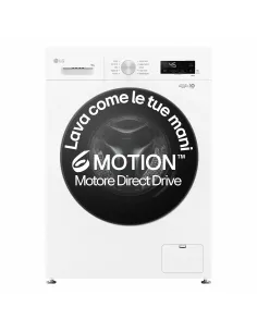 LG F4NX1009NWB Lavatrice smart 9kg, Classe A, 1400 giri, 6 Motion, Allergy Care, Bianca