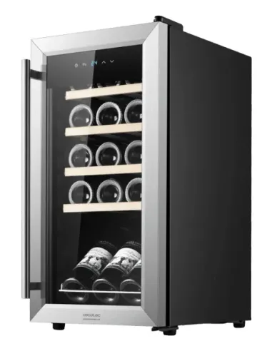Cecotec 00121 cantina vino Cantinetta vino con compressore Libera installazione Acciaio inox 15 bottiglia bottiglie